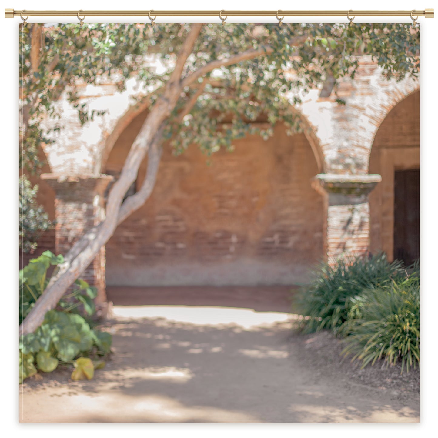 Rustic Brick Archway Outdoor Photography Backdrop