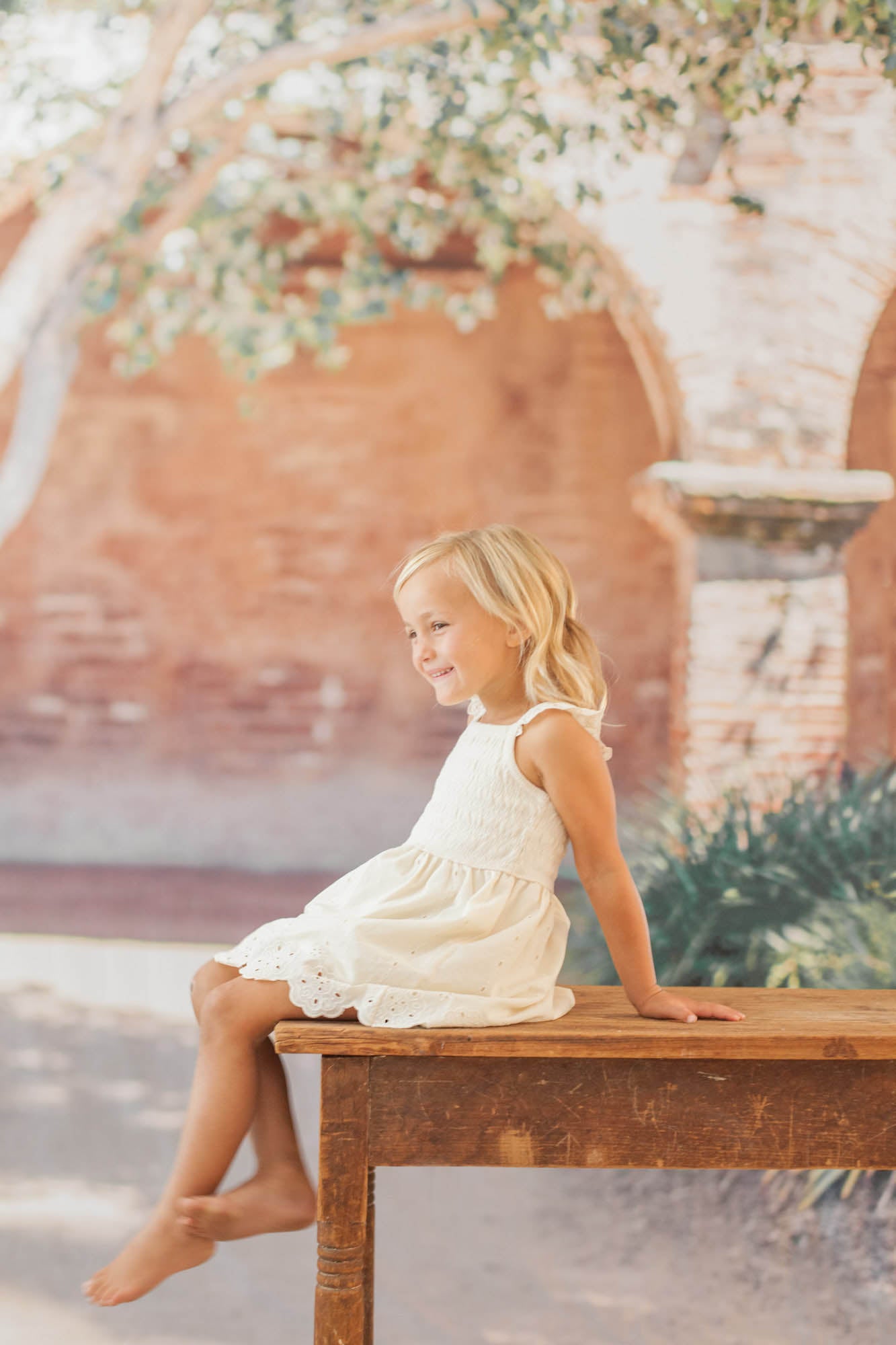 Rustic Brick Archway Outdoor Photography Backdrop