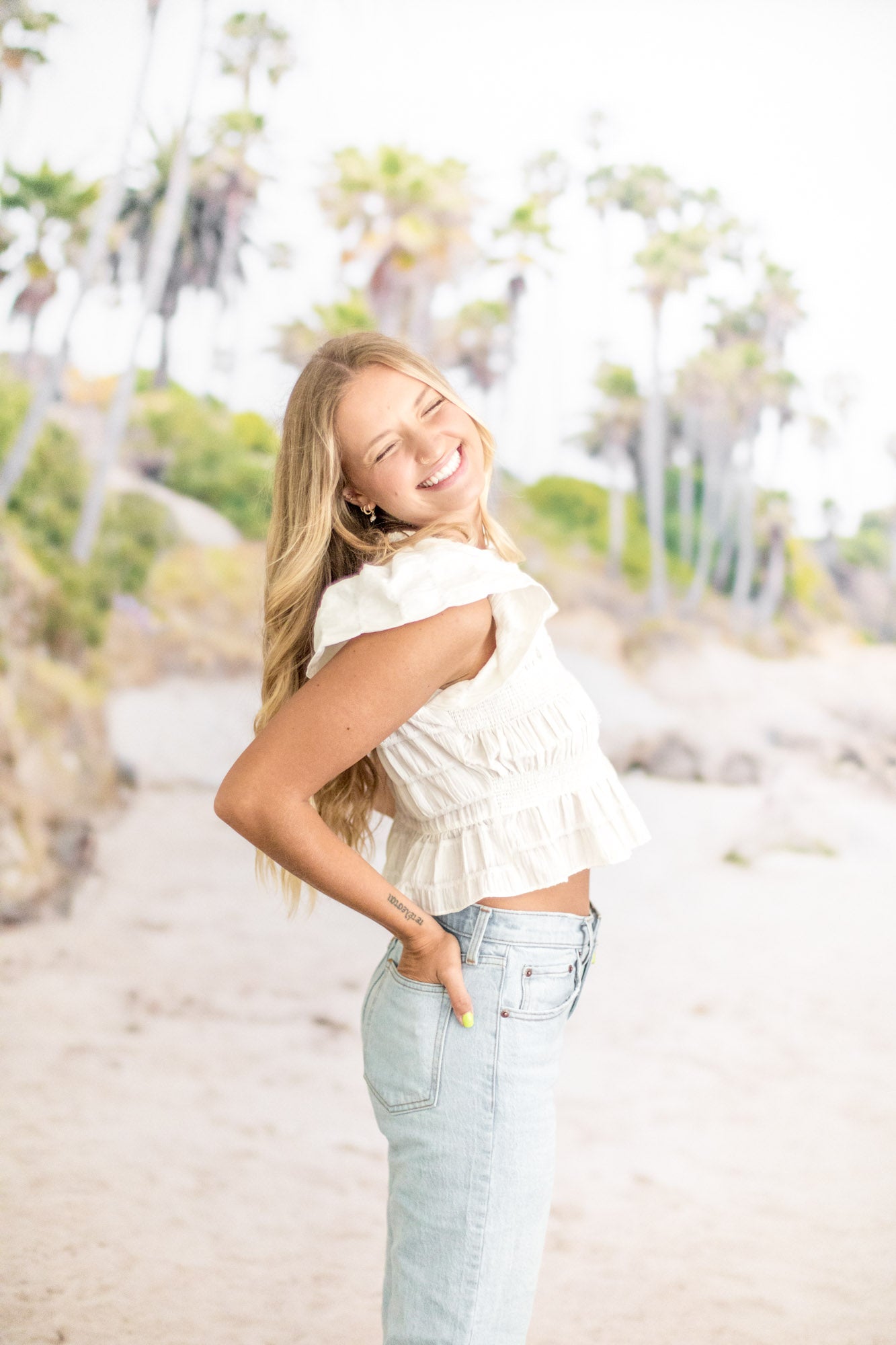 Beach Cliffs Photography Backdrop