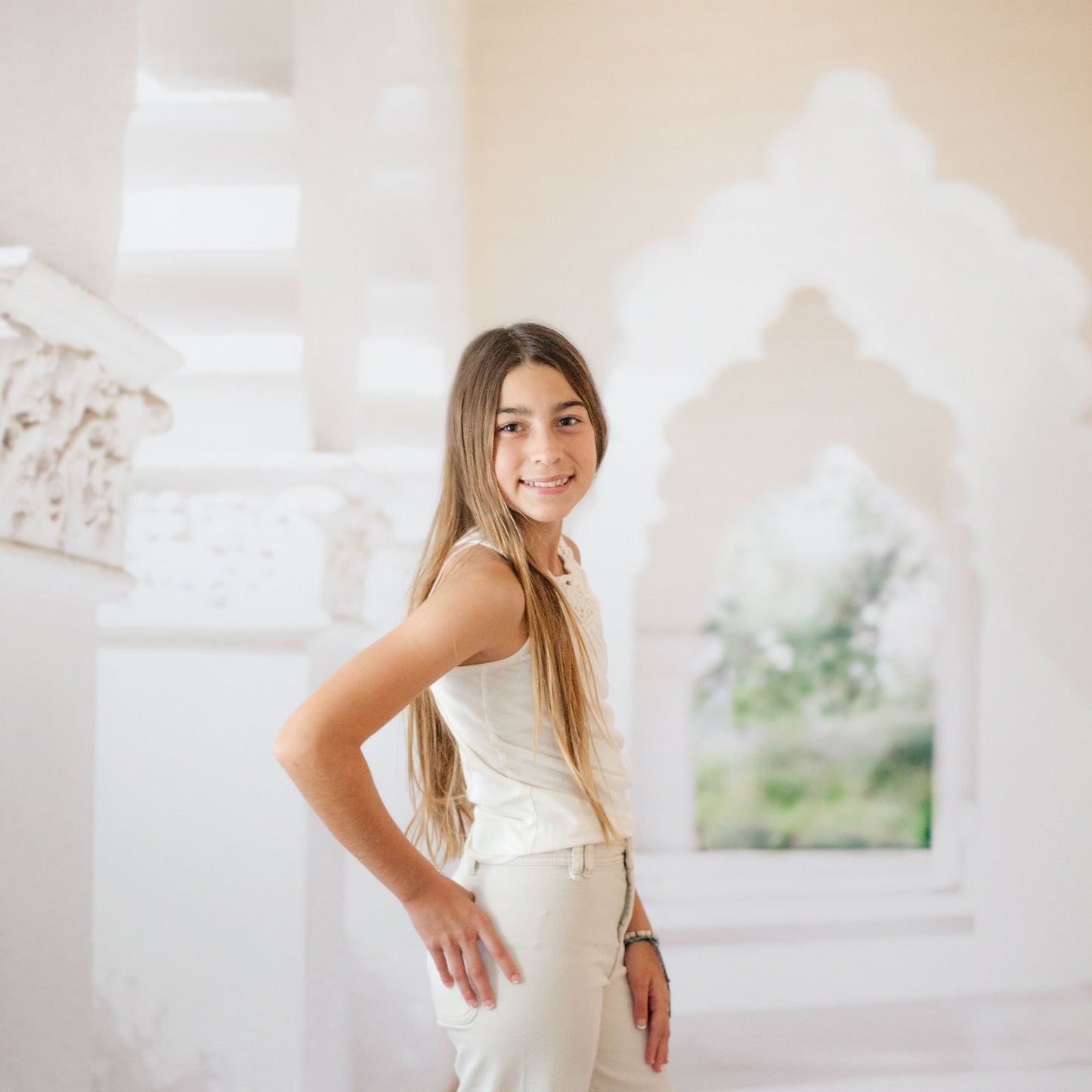 Decorative Column Arch Photography Backdrop